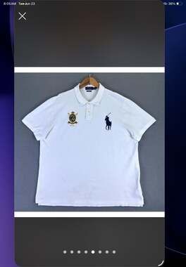Polo Ralph Lauren Men's Custom Slim Fit Crest & Big Pony Polo Shirt XXL